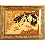 Картина янтарная "Египтянка"