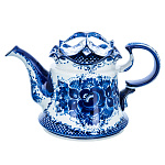 0015045 /Долив. Гжель Чайник "Утро"Доливной Авт. Алехин С.С.