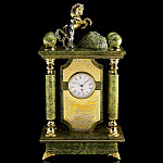 8696 Златоуст Часы "Интерьерные каминные" 80% ЗМЕЕВИК, 20% ЛАТУНЬ, ПОЗОЛОТА