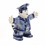 Статуэтка "Веселый гаишник". Гжель, фотография 2. Интернет-магазин ЛАВКА ПОДАРКОВ