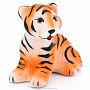 Скульптура "Тигр-полосатик" Гжель (в ассортименте), фотография 2. Интернет-магазин ЛАВКА ПОДАРКОВ