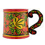 Кружка "Клубника". Хохлома, фотография 1. Интернет-магазин ЛАВКА ПОДАРКОВ