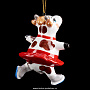 Игрушка подвесная "Коровка-балерина на коньках", фотография 3. Интернет-магазин ЛАВКА ПОДАРКОВ