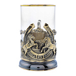 0072706/Э-М Подстаканник "ЛОШАДИ" 