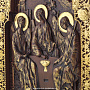 Деревянная резная икона "Святая Троица" 32х23 см, фотография 4. Интернет-магазин ЛАВКА ПОДАРКОВ