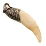 Кулон-амулет из кости "Клык волка", фотография 2. Интернет-магазин ЛАВКА ПОДАРКОВ