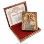 Икона из мореного дуба "Иисус Христос" 20х15 см, фотография 2. Интернет-магазин ЛАВКА ПОДАРКОВ