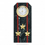 Настольные часы из камня "Погон. Полковник", фотография 1. Интернет-магазин ЛАВКА ПОДАРКОВ
