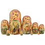 Матрешка "Русские богатыри" 14 мест, фотография 3. Интернет-магазин ЛАВКА ПОДАРКОВ