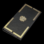 0069293 ЗЛАТОУСТ ВИЗИТНИЦА В КОЖЕ с накладками в уп.