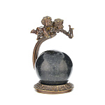 7578 Бронза статуэтка Знак зодиака "БЛИЗНЕЦЫ" (змеевик, бронза патинированная) 