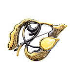 0045375/1970.4 Брошь Тюльпан (белый)