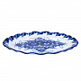Блюдо "Овал". Гжель, фотография 2. Интернет-магазин ЛАВКА ПОДАРКОВ