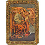 0016247/21*29см Икона подарочная "Евангелист Марк" мор.дуб  в ПУ (RTI-662.m)