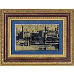 0048506/50*40см КАРТИНА сус.золото"Кремль" №6853(зол/желт-паспарту/син)