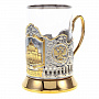 Подстаканник с серебрением и золочением "Храм Христа Спасителя", фотография 2. Интернет-магазин ЛАВКА ПОДАРКОВ