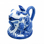Чайник коллекционный "Лягушка". Гжель, фотография 1. Интернет-магазин ЛАВКА ПОДАРКОВ