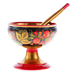 00241371 Хохлома НАБОР розетка+ложка в/кат 