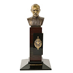 0034718 Бронза Миниатюра "Бюст Ф.Э.Дзержинского" литье