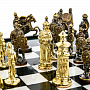Шахматы из камня с бронзовыми фигурами "Русские богатыри" 47х47 см, фотография 9. Интернет-магазин ЛАВКА ПОДАРКОВ
