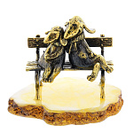 0047517/1866 Сувенир Собаки Пара Сувенир (белый)