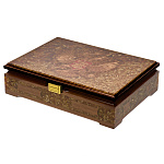 Шкатулка из янтаря "Герб РФ"