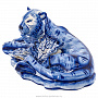 Скульптура "Тигр на отдыхе". Гжель, фотография 3. Интернет-магазин ЛАВКА ПОДАРКОВ