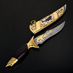 0044328/ФРЛ Златоуст НОЖ "АКУЛА" в цельно -мет. ножнах 