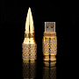 USB-флешка 16 гб с позолотой "Пуля". Златоуст, фотография 2. Интернет-магазин ЛАВКА ПОДАРКОВ