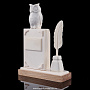 Скульптура из рога лося "Филин на книге с пером", фотография 2. Интернет-магазин ЛАВКА ПОДАРКОВ
