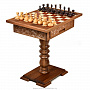 Шахматный стол деревянный с фигурами, фотография 1. Интернет-магазин ЛАВКА ПОДАРКОВ