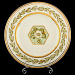 0033942/80.65697.00.1 ЛФЗ ТАРЕЛКА мелкая 180мм НЕФРИТОВЫЙ ФОН 2  тн1