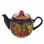 Самовар электрический 5 л "Клубника". Форма Шар. Хохлома, фотография 4. Интернет-магазин ЛАВКА ПОДАРКОВ