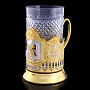 Подстаканник "Москва" с золотым покрытием. Златоуст, фотография 1. Интернет-магазин ЛАВКА ПОДАРКОВ