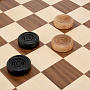 Игровой набор с шахматами из массива черного дуба 48х48 см, фотография 12. Интернет-магазин ЛАВКА ПОДАРКОВ