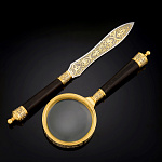 /2125  Златоуст НАБОР ОФИСНЫЙ: Лупа+Нож для писем