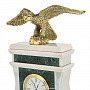 Часы каминные из малахита "Орел", фотография 4. Интернет-магазин ЛАВКА ПОДАРКОВ