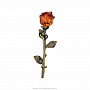 Брошь с янтарной вставкой "Роза", фотография 2. Интернет-магазин ЛАВКА ПОДАРКОВ