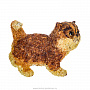 Скульптура из янтаря "Кот", фотография 2. Интернет-магазин ЛАВКА ПОДАРКОВ