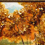 Картина янтарная "Золотая осень. Мостик в парке" 40х30 см, фотография 6. Интернет-магазин ЛАВКА ПОДАРКОВ