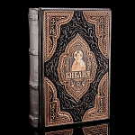 0056459 Книга подарочная "Библия (с ликом))" кожа