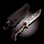 0062240 Оружие сувенирное Нож "Турист/Восток"рук-дерево/лак, ножны кожа 