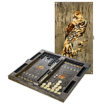 0074844 Нардовая доска "СОКОЛ" коллекция ВостокЯнтарь карельская береза тонированная