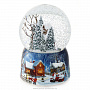 Стеклянный шар "Свет в окошках" со снегом, фотография 3. Интернет-магазин ЛАВКА ПОДАРКОВ