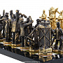 Шахматы из камня с бронзовыми фигурами "Нефтяники", фотография 4. Интернет-магазин ЛАВКА ПОДАРКОВ