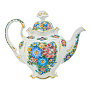Чайник "Семейный". Гжель в цвете, фотография 3. Интернет-магазин ЛАВКА ПОДАРКОВ