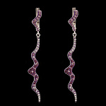 821729/5,54г  Серебро 925* СЕРЬГИ вст.Сваровски