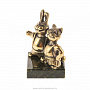 Бронзовая статуэтка "Кролик и кот", фотография 3. Интернет-магазин ЛАВКА ПОДАРКОВ