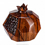Скульптура из дерева с янтарем "Гранат", фотография 1. Интернет-магазин ЛАВКА ПОДАРКОВ