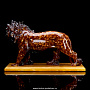 Скульптура из янтаря "Лев", фотография 5. Интернет-магазин ЛАВКА ПОДАРКОВ